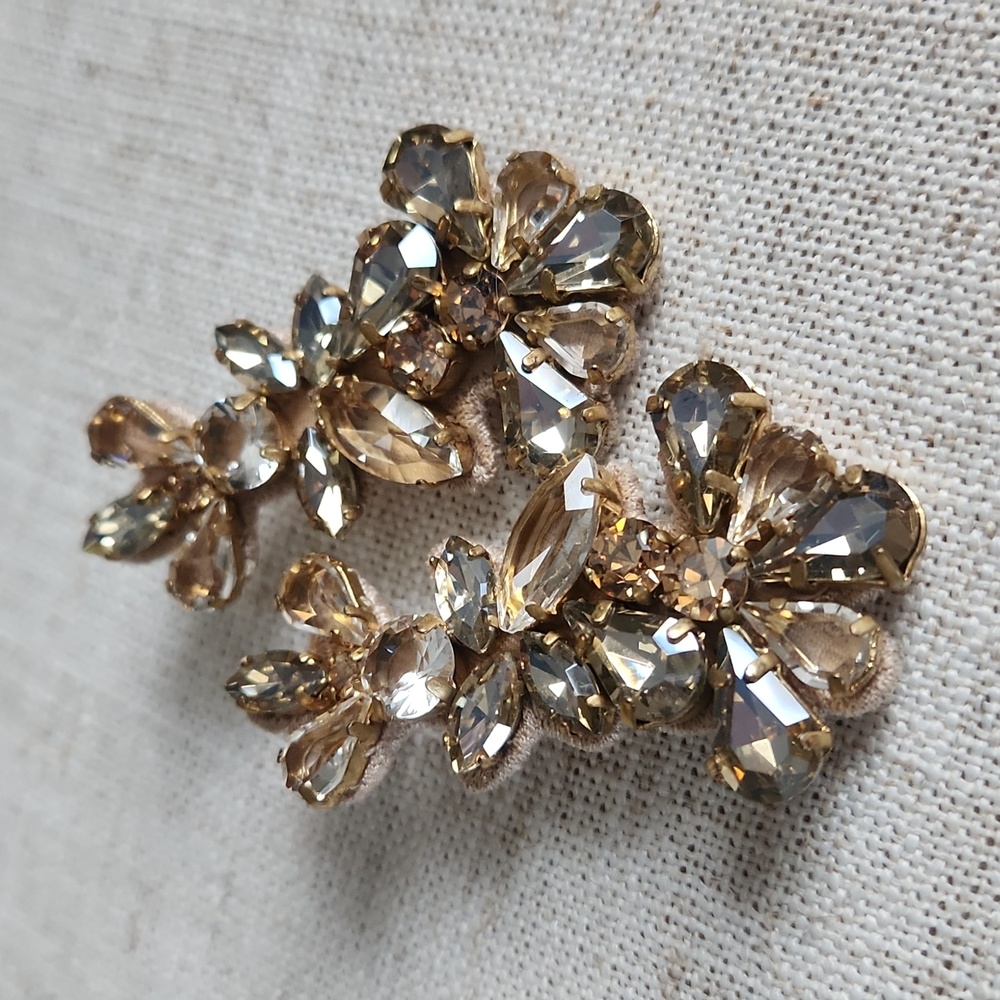 NWT! J. Crew Statement Jewel Earrings, Nuetral Colors